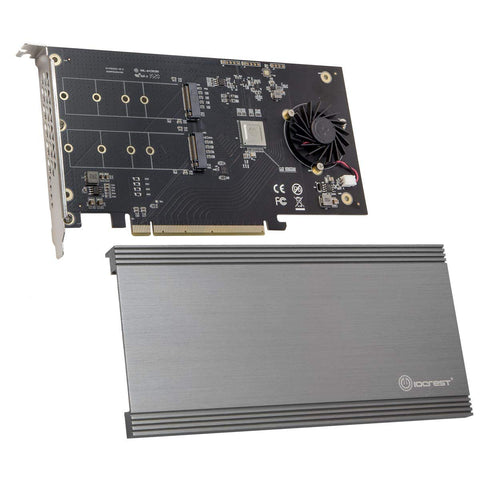 PCI-Express 3.0 x16 to 2-Port NVMe Adapter Card. Support Hardware RAID 0, 1. Support Data Transfer Rate up to 8Gb/s. Support M.2 Card Size: 22*30, 22*42, 22*60, 22*80mm. Support Two NGFF M.2 M-Key Socket. Marvell 88NR2241B0-BWW2C00B Chipset.