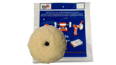 Dico Mandrel Mounted Compounding Pad, 6" Diameter