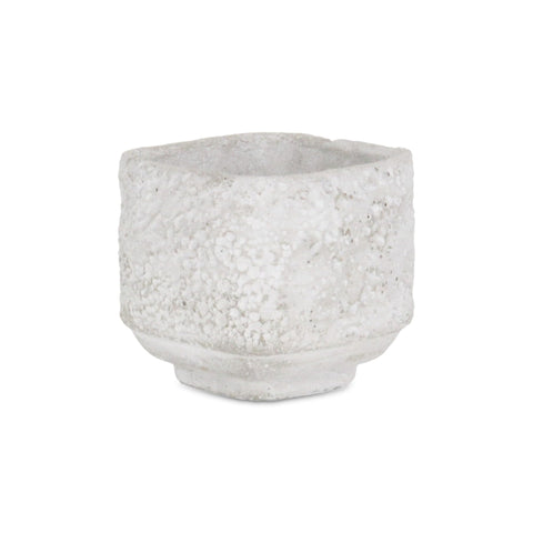 Cheung's Square Cement Ceramic Planter, Gray