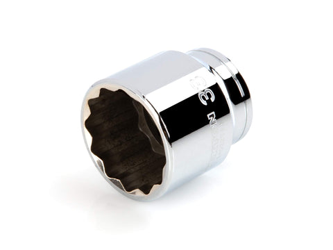 TEKTON 1/2 Inch Drive x 33 mm Shallow 12-Point Socket | SHD22333