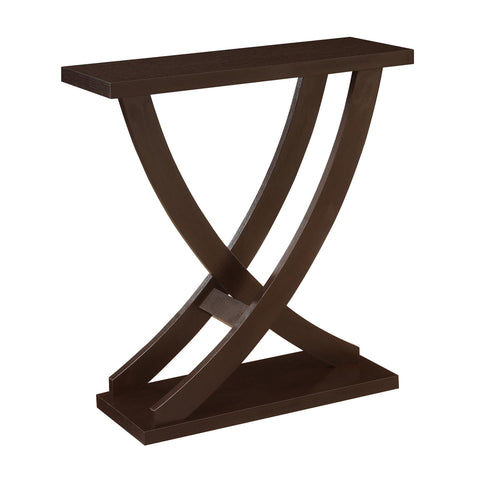 Convenience Concepts Newport Cross Step Console Table, Espresso