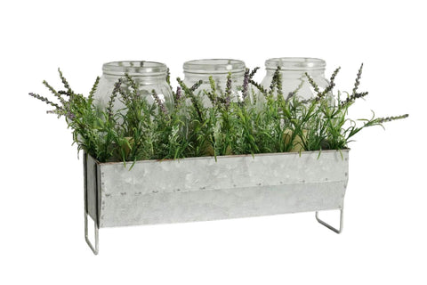 Metal Box With Forsythia