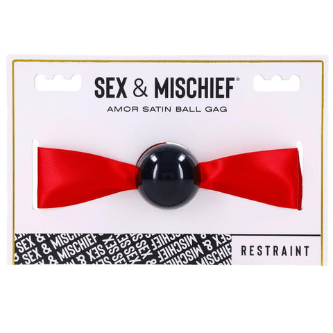 Sportsheets Sex & Mischief Amor Satin Ball Gag-(ss09957)