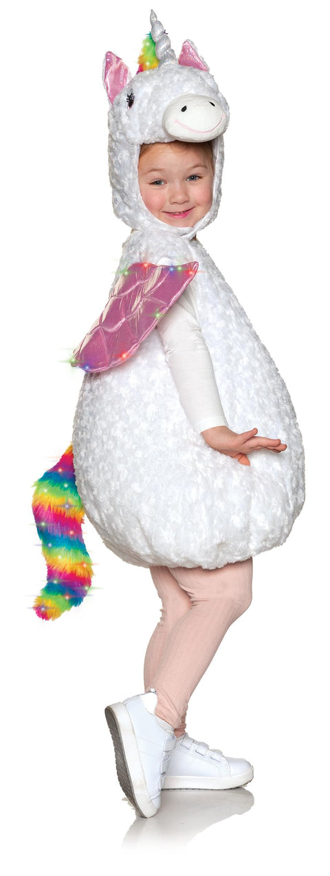 UNDERWRAPS Toddler Light Up Unicorn Costume - Baby Unicorn Costume for Halloween, Dress up Unicorn Costume for Kids, Light Up Costumes for Toddlers(Large 2-4T)