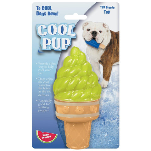 Cool Pup Toy Lg Ice Cream Cone Green