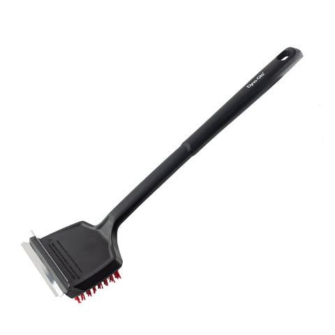 Dyna Glo 18" Flat Top Grill Brush w. Nylon Bristles and Stainless Steel Scraper