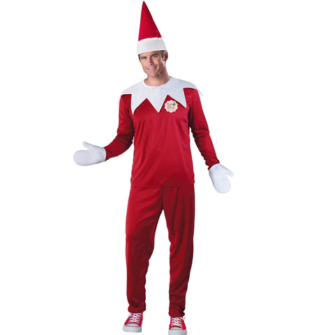 Fun World Men's Elf on The Shelf Adult Costume, Large