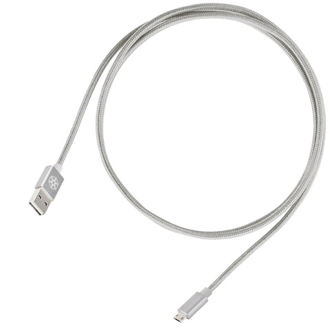 SilverStone Technology Micro USB Cable for Most Smartphones - Retail Packaging - Silver CPU01S