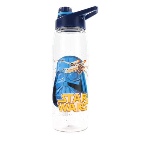 Silver Buffalo Star Wars Darth Vader Water Bottle With Screw-On Lid, 28 Ounces