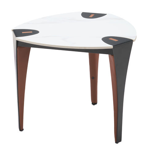 Bogey Side Table Multicolor, Multicolor End Table, Modern Style, Rubber feet Help Prevent Floor Scratches, Steel, Indoor Living, 22.6" W x 22.6" D x 19.7" H