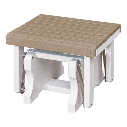 American Furniture Classics Gliding Ottoman in Weatherwood/White Made in the USA