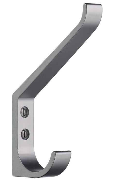 Smedbo B1046 Large Coat and Hat Hook, Satin Aluminum