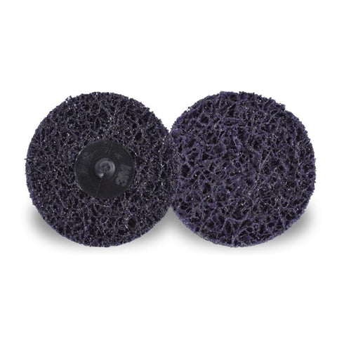 3M Scotch-Brite Roloc 89496 XO-DR Clean and Strip Disc, 3 in Dia, Extra Coarse Grade, TR Attachment, Purple