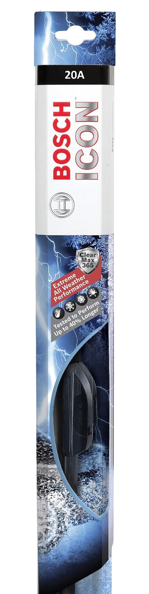 BOSCH 20A ICON Premium Beam Wiper Blade; 20" - Single