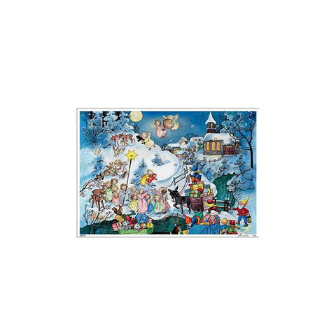 Alexander Taron Importer 10106 - Korsch Advent - Angels, Elves and Animals - 8"" H x 11.5"" W x .1"" D