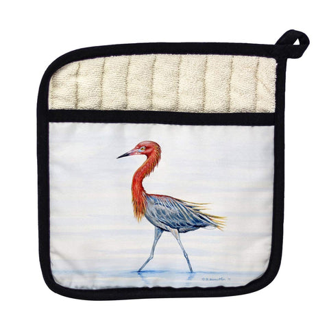 Betsy Drake PT820 Reddish Egret Pot Holder