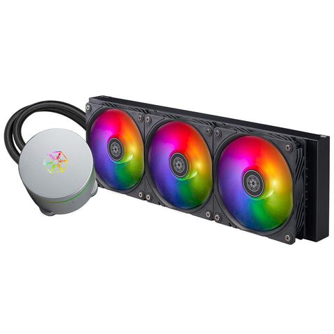 AIO CPU liquid cooling/ARGB/Triple 120mm PWM fan/MCT pump/Universal Intel & AMD socket solution