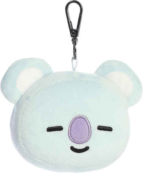 Aurora Lovable BT21 KOYA Clip-On Stuffed Doll - Collectible Fun - Delightful Cuteness - Blue 4 Inches