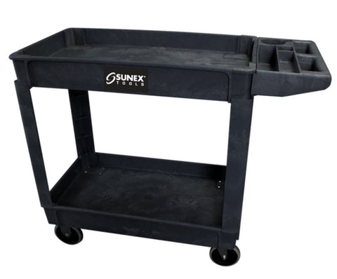 Standard Plastic Utility Cart - Black