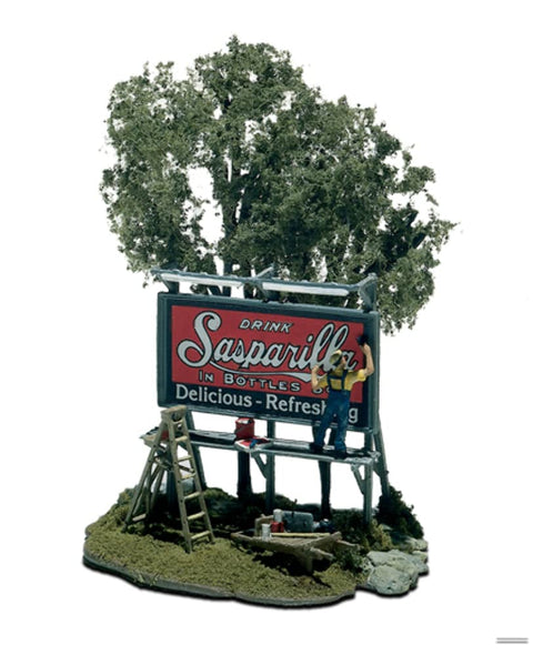Woodland Scenics M105 HO-Scale The Sign Painter KIT, Mini Scene, Pewter Castings
