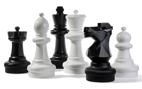 Kettler Giant Chess Pieces Complete Set with 25 Inches Tall King - White and Black