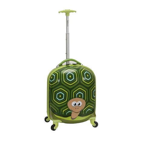 Rockland Jr. Kids' My First Hardside Spinner Luggage, Turtle, Carry-On 19-Inch, Telescoping Handles