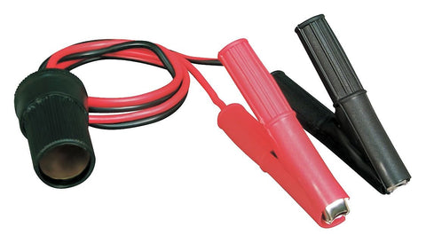 Roadpro RPPSAPS 12V Battery Clip-On and Cigarette Lighter Adapter