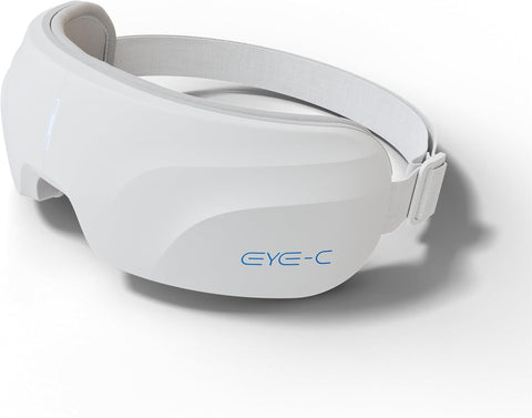 Eye-C Eye Massager Rechargeable, Portable Eye Relax Device with Heat & Vibration for Relaxation, 180° Folding Design, Gifts for Friend, Mom, Dad, Christmas