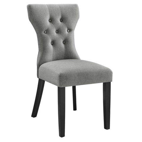 Silhouette Dining Side Chair in Light Gray