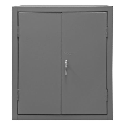 Durham 14 Gauge Welded Steel Flush Door Style Storage Cabinet, 3503-95, 1800 lbs Capacity, 24" Length x 36" Width x 42" Height, 2 Adjustable Shelves