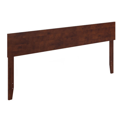 AFI, Orlando King Adjustable Modern Solid Wood Panel Headboard, Walnut