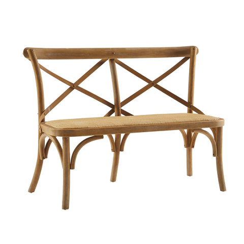 Linon Conelly Bentwood Bench Brown