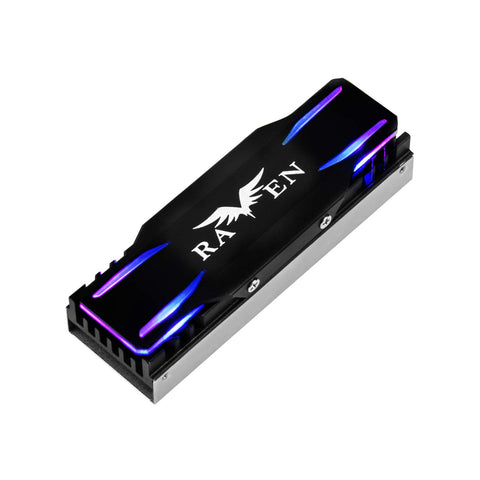 Silverstone Technology TP03-ARGB M.2 SSD Cooling kit with ARGB Lighting, TAA Compliant