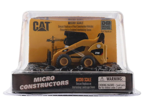 Diecast Masters Caterpillar Toy Replicas - Micro 272C Skid Steer Loader - Pallet Fork | Model 85728CS