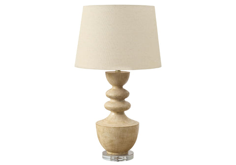 Monarch Specialties I 9921 Lighting, 28" H, Table Lamp, Beige Resin, Beige Shade, Transitional