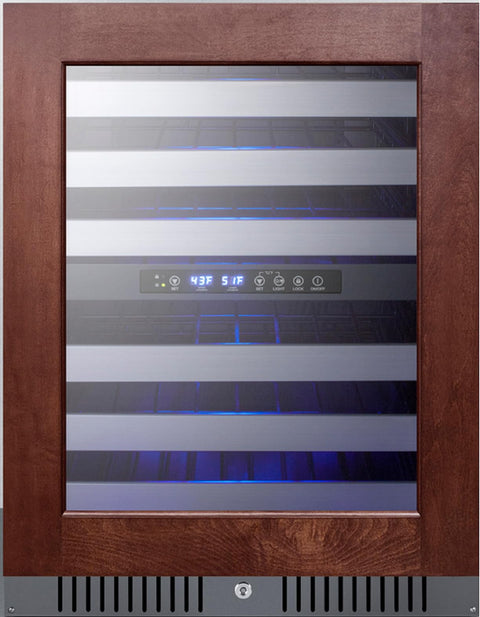 Summit Appliance ALWC532PNR 24 Inch Wide Built-In Wine Cellar, ADA Compliant; Panel-Ready Door Trim (Panel Not Included); Commercially Approved; Factory Installed Lock; RHD (Right-Hand Door Swing)