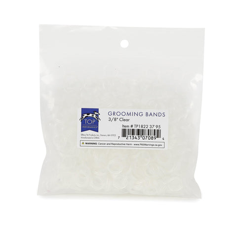 Top Performance Grooming Bands 3/8in Clear