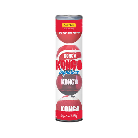 KONG Signature Assorted Balls for Fetch and Retrieving (Small (4 Pack))