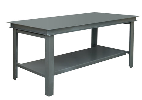 Durham HWB-3648-95 Super Heavy Duty Workbench, deep Shelf, Gray
