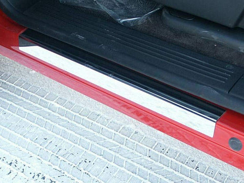 QAA is Compatible with 2007-2013 Chevrolet Silverado 2 Piece Stainless Door Sill Trim DS47185