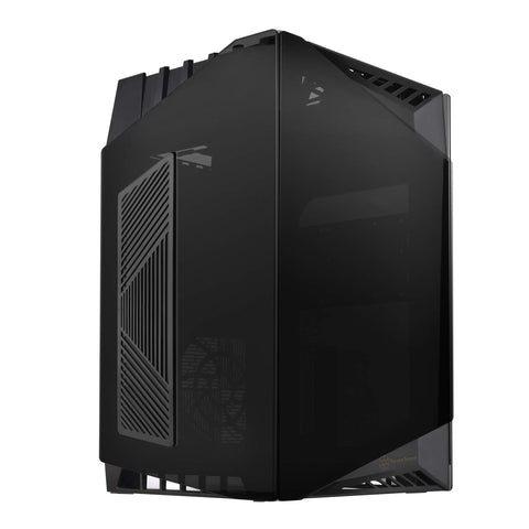 Silverstone Technology LD03B-AF Airflow Version Mini-ITX Case Four Side Tempered Glass Panels Pre-Installed 2 x 120mm Fans USB Type-C x 1 SST-LD03B-AF