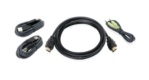 IOGEAR HDMI, USB KVM Cable Kit with Audio (TAA), 6-Foot G2L802UTAA3