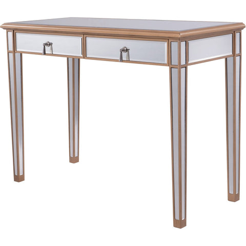 Elegant Lighting Contemporary Contempo 2 Drawers Dressing Table 42" x 18" x 31" in Gold Paint