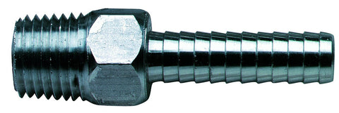 Moeller Marine Aluminum Fuel Line Hose Barb (1/4" NPT x 3/8")