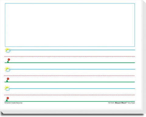 Teacher Created Resources Smart Start K-1 Story Paper: 360 Sheets (76513),White