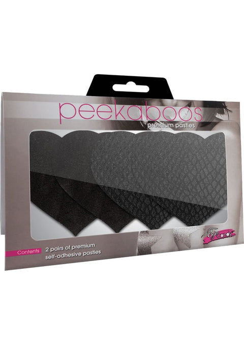 Peekaboos Classic Black Hearts