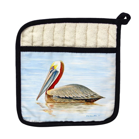 Betsy Drake PT807 Summer Pelican Pot Holder