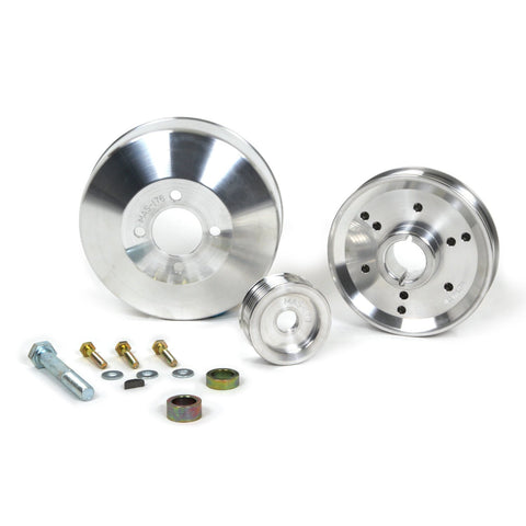 BBK Performance 1555 Underdrive Pulley Kit for Ford Mustang 4.6/ GT/Cobra - 3 Piece Lightweight CNC Machined Aluminum Kit