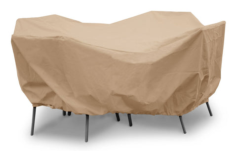 KoverRoos 41252 Weathermax 72 inch Round Dining Set Cover, Toast - 108 Dia x 28 H inch