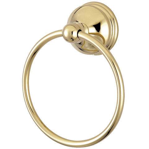 Kingston Brass BA1164PB Vintage Towel-Ring, 6-Inch, Polished Brass